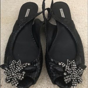 Black Vera Wang 6.5 Flats